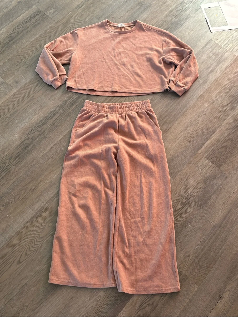 ROOLEE Dusty Rose Velvet Lounge Matching Set